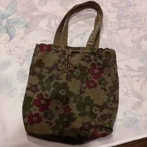 Aeropostale Floral Canvas Tote Bag
